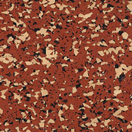 Tuscan Red - 95% 1-1/4" Fit Rubber Tiles