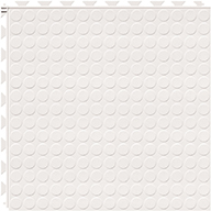 White 6.5mm Coin Flex Tiles - Designer Series